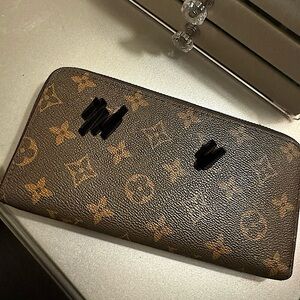 Brown monogram wallet